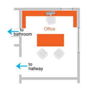 home office floor plan