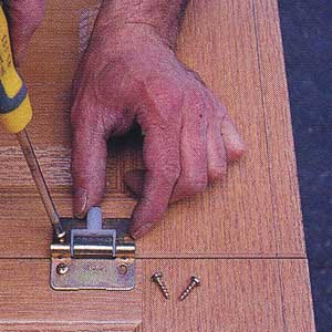 attaching the hinges