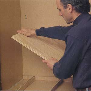 building a shelf in an entertainment center