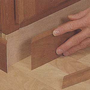 concealing the platform with a baseboard 