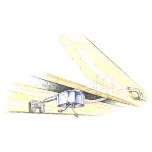 securing the fan