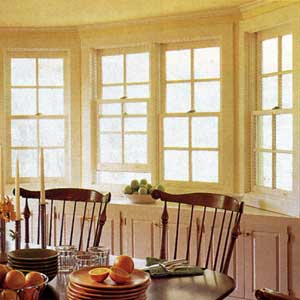bay window, dining room