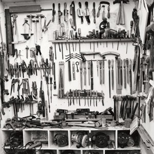 Maloof's woodworking tool collection