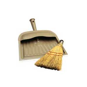 dust pan and brush