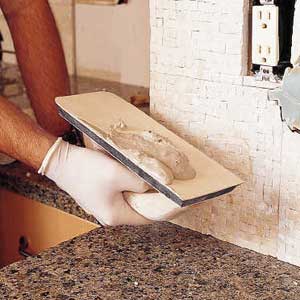 polymer-fortified grout