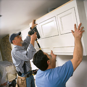 Installing cabinet