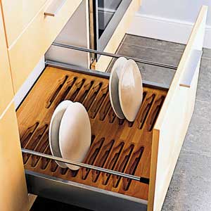 slotted base-cabinet drawer, from Bilotta