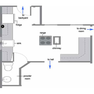 Kitchen Floor Designs on Kitchen Floor Plan Before