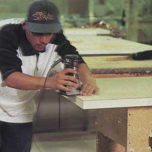 paring the laminate