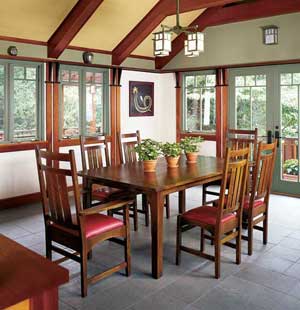 craftsman remodel dining rom