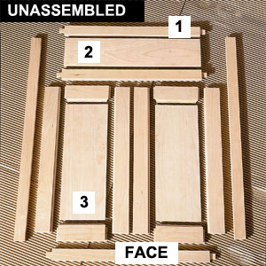 high quality unassembled cabinet face