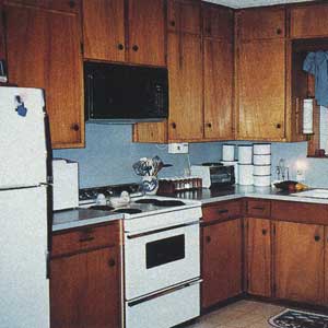 Wilde's kitchen before remodeling