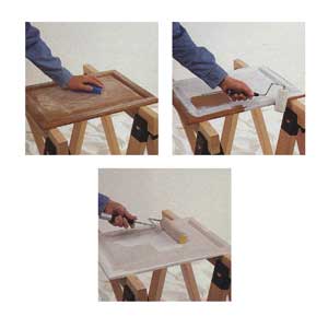 Finishing cabinet doors