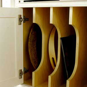 slotted pan storage kitchen cabinet
