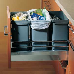 Pull-out recycling drawer