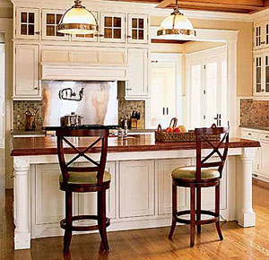 wooden countertop