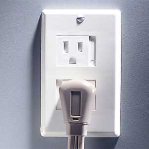 decorative outlet cover to protect children from choking and electrocution