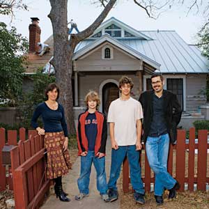Homeowners and sons of TOH's Austin House Project