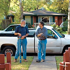 Bill Moore and Norm Abram of TOH's Austin House Project