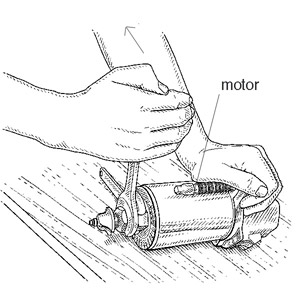 Using Two Wrenches to Loosen a Collet