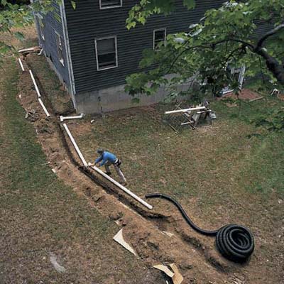 Lay out the pipe lengths and fittings