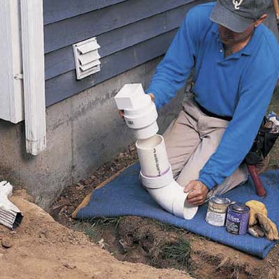 Place an elbow in the trench
