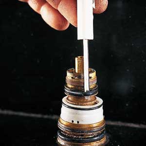 replace the O-rings on the body of the faucet