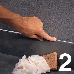 laying a perfect bead of caulk