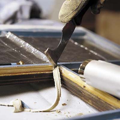 Removing the Old Putty