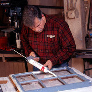 repairing a broken window