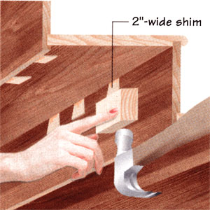 repairing squeaky stairs
