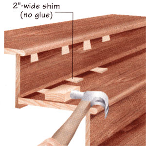 repairing squeaky stairs