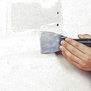 repairing drywall holes