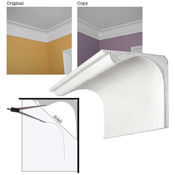 How to Replicate an Existing Plaster Crown Molding Profile