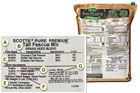 seed bag with call-out closeup of label