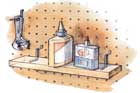 Peg-Board Shelf