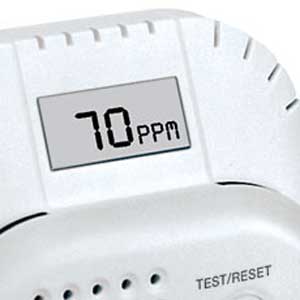 carbon monoxide alarm with digital display