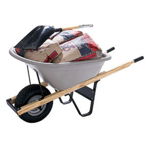 Brentwood ProBoss poly-ethylene wheelbarrow