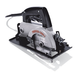 A Porter-Cable 314 trim circular saw with a 4[FRACTION 12]-inch blade