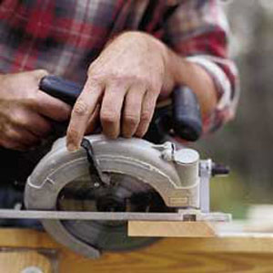 Beveling with a circular saw