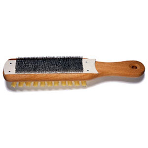 Nicholson 10-inch file card and brush, from Cooper Tools