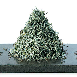 natural materials for walls, floors, and countertops