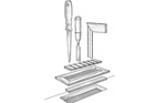 Bench-top tool rack