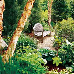outdoor garden bench