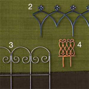 aluminum, natural steel, cast iron edging