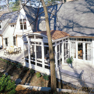first-floor deck