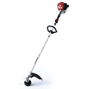 A string trimmer with a straight shaft