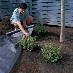 install landscape fabric