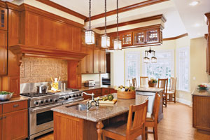kitchen remodeled to match craftsman home