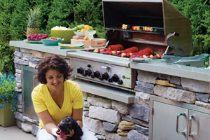 outdoor kitchen
